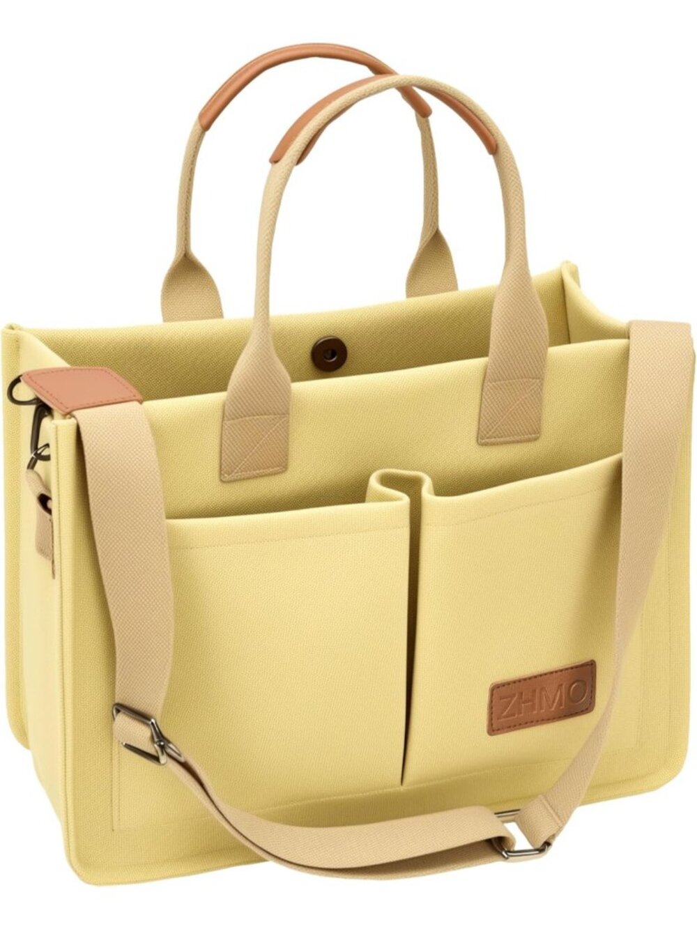 Women's Khaki Canvas Tote Bag Large Crossbody Travel Handbags Purse
